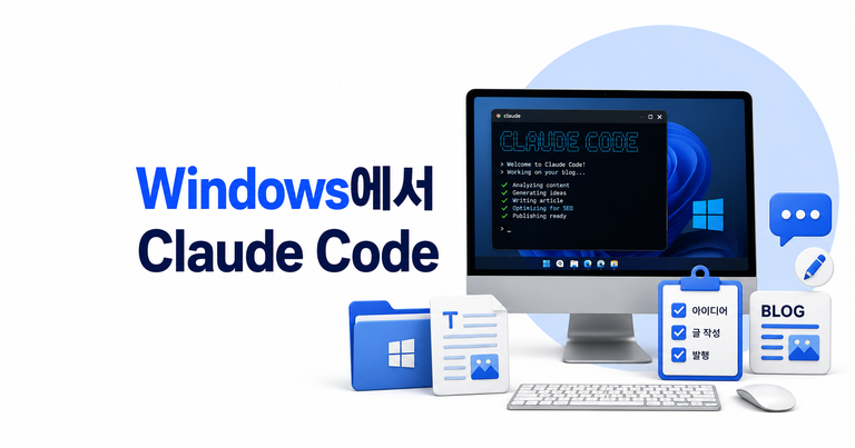 Claude Code를 Windows에서 블로그 운영에 사용해본 후기
